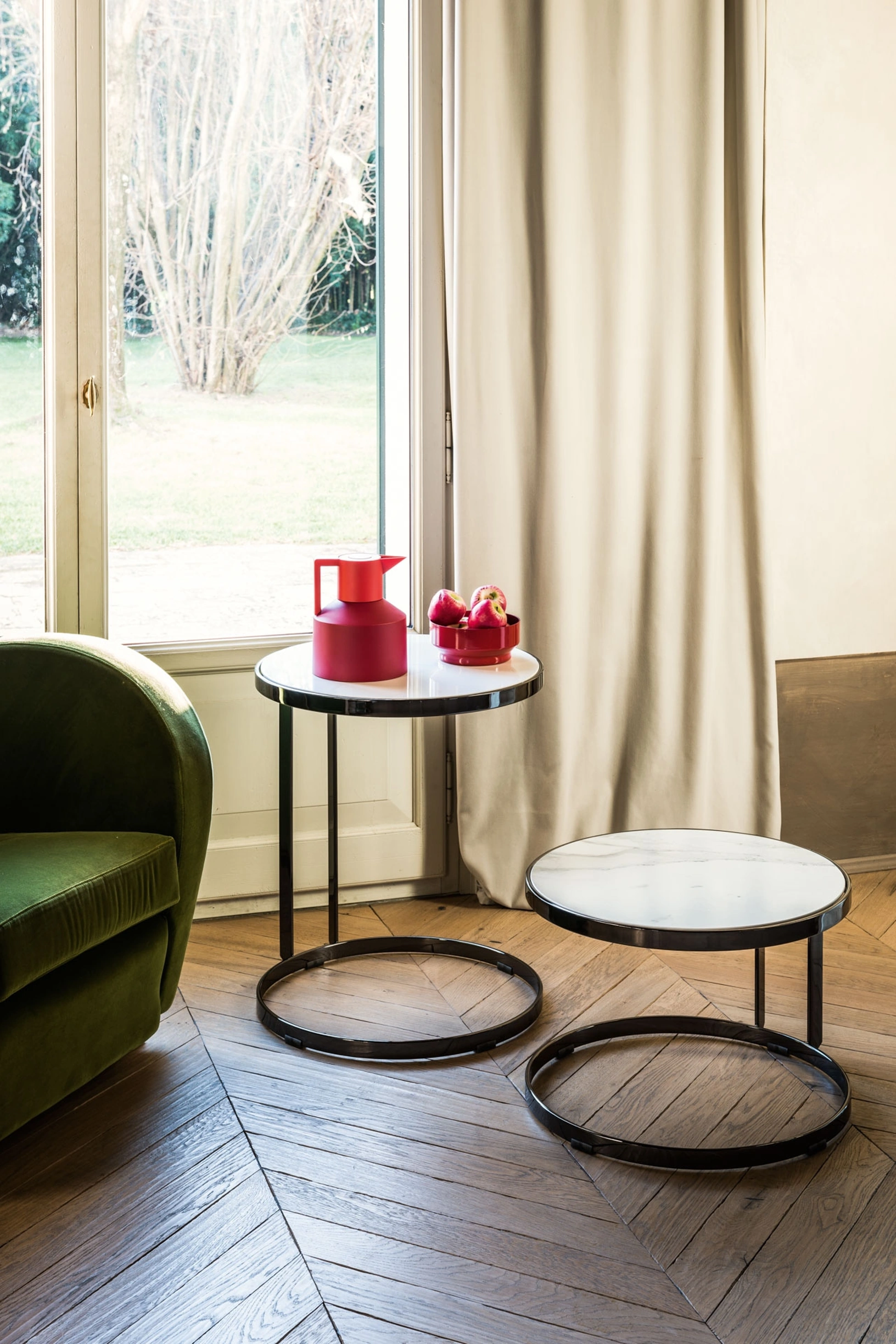 Tavolino Joint con top in cristalceramica di Midj