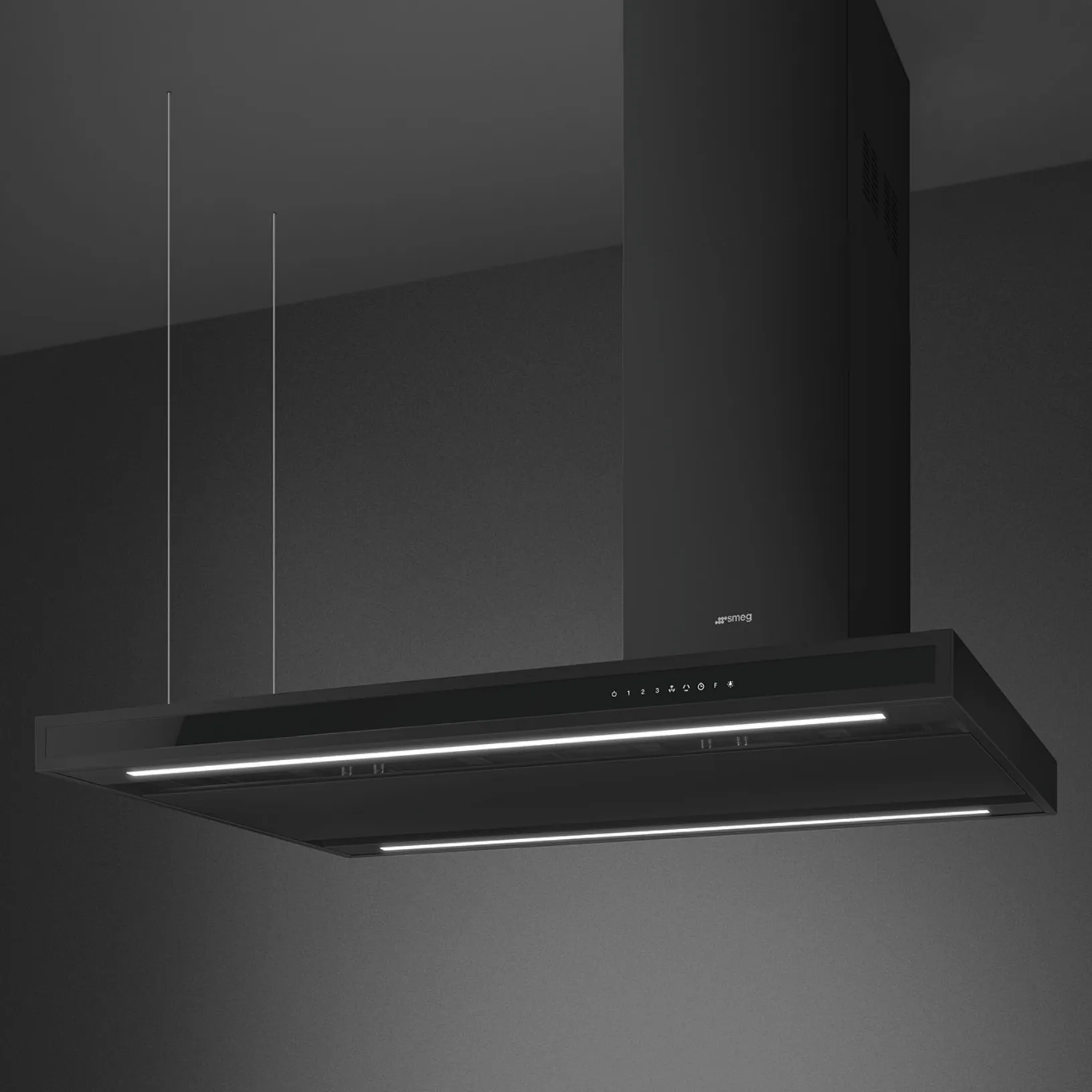 Cappa a isola KLTI12L4MB di Smeg