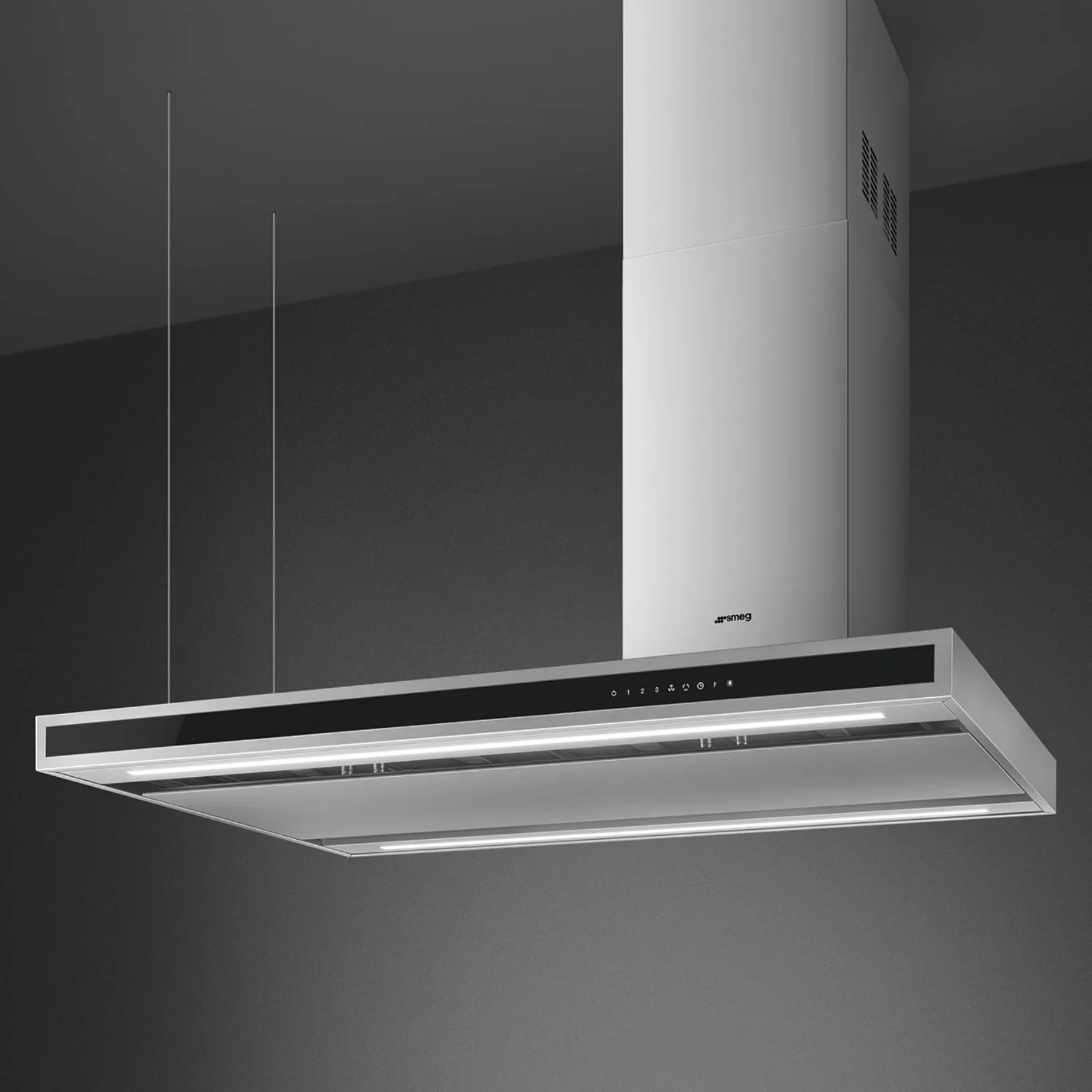 Cappa a isola KLTI12L4X di Smeg