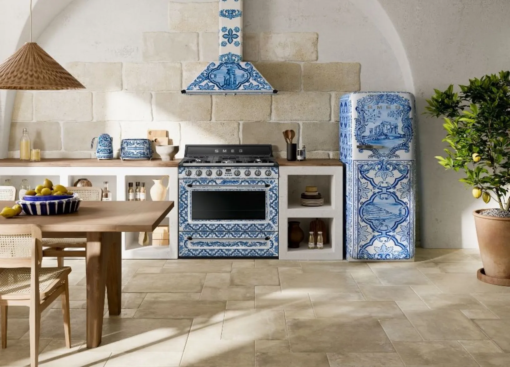 Frigorifero Blu Mediterraneo di Smeg