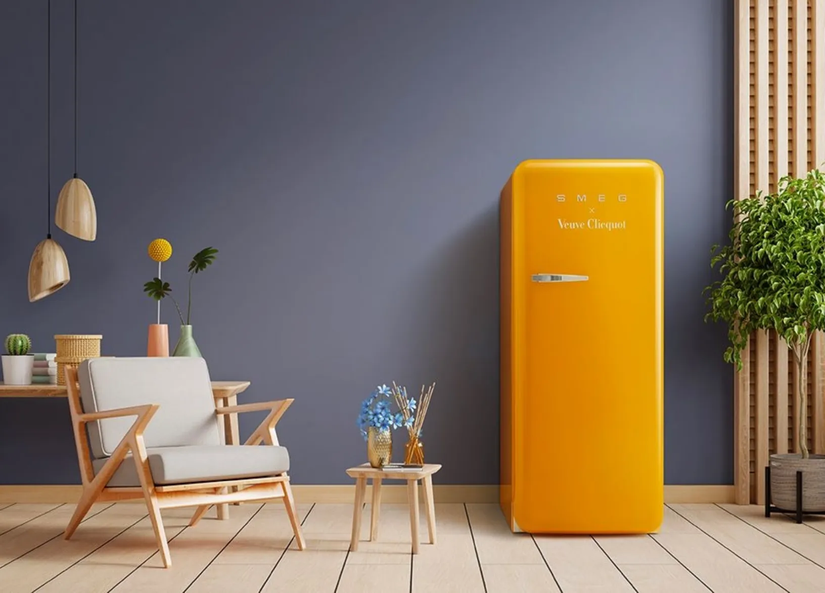Frigorifero Veuve Clicquot di Smeg