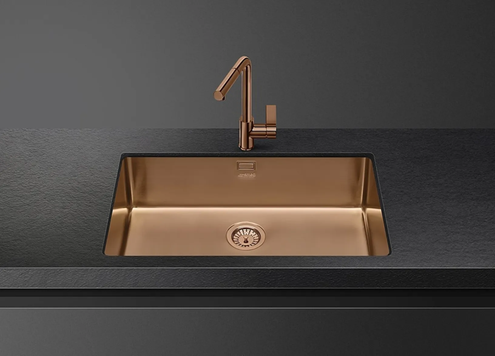 Lavello in acciaio PVD di Smeg