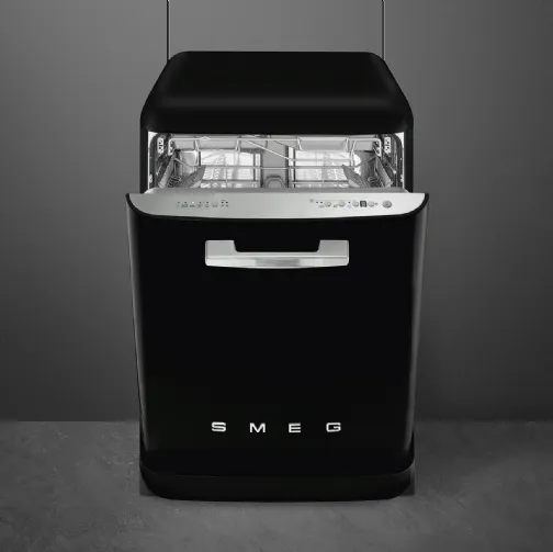 Lavastoviglie 50s Style Nera LVFABBL3 di Smeg