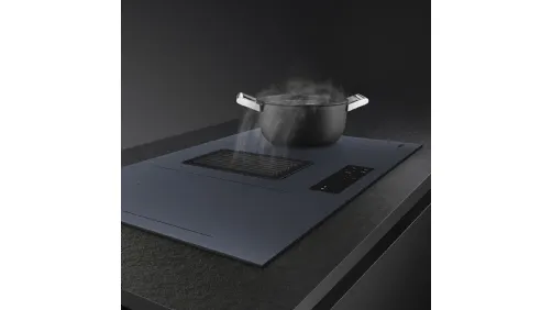 Piano Cottura Induzione con cappa integrata di Smeg