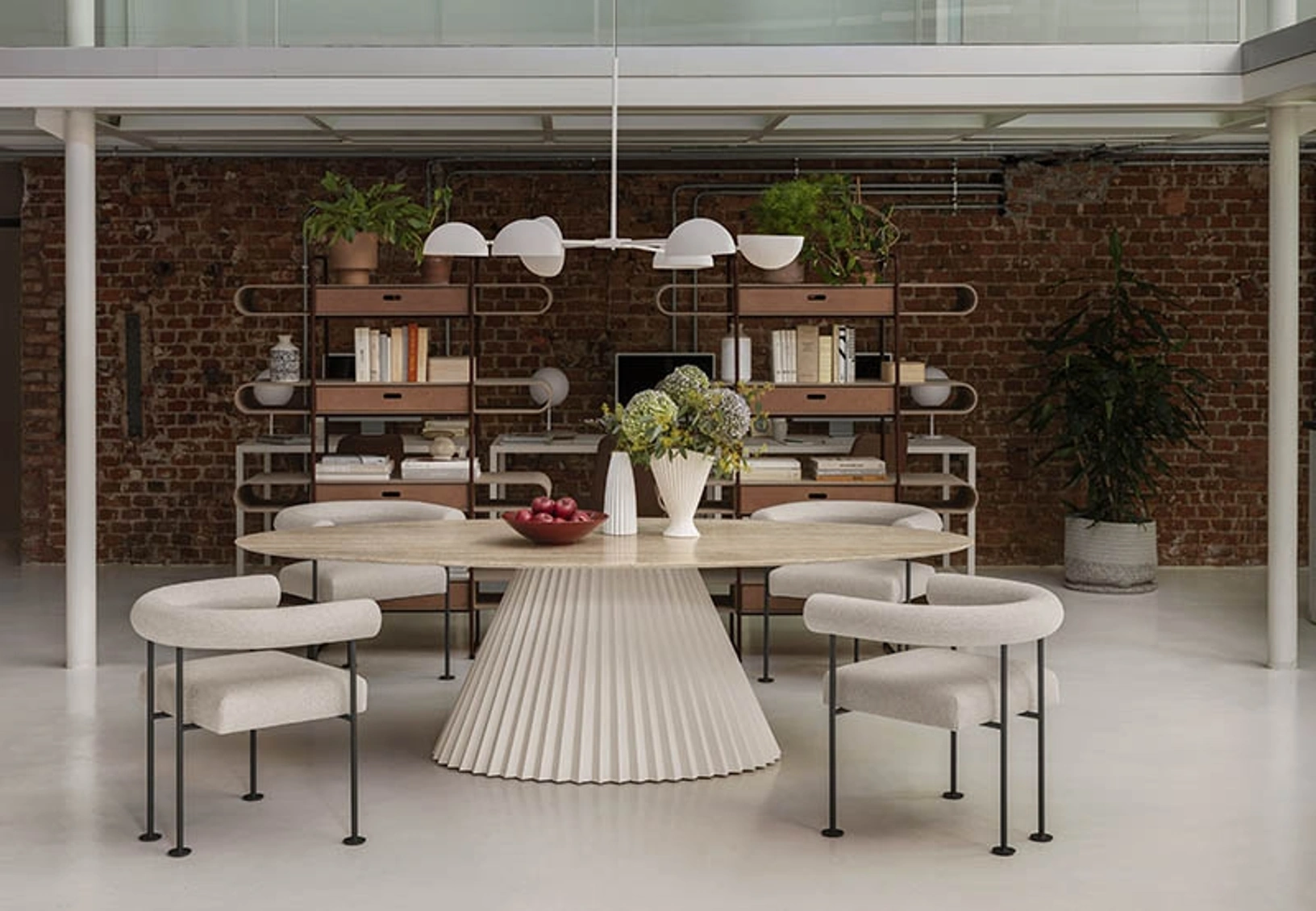 Lampada a sospensione Charlotte a sei luci di Midj