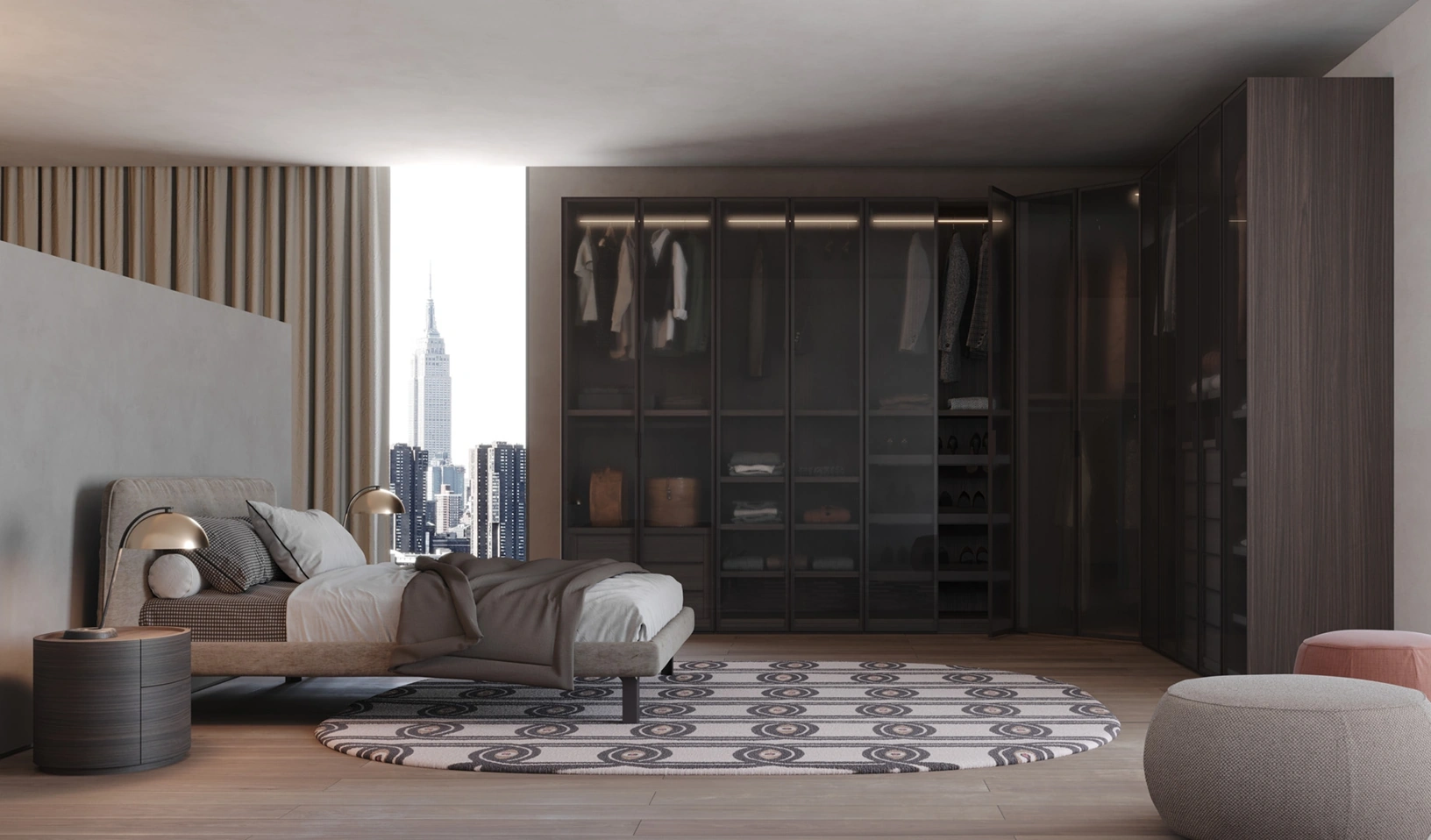 Armadio con ante battenti Open di Giessegi