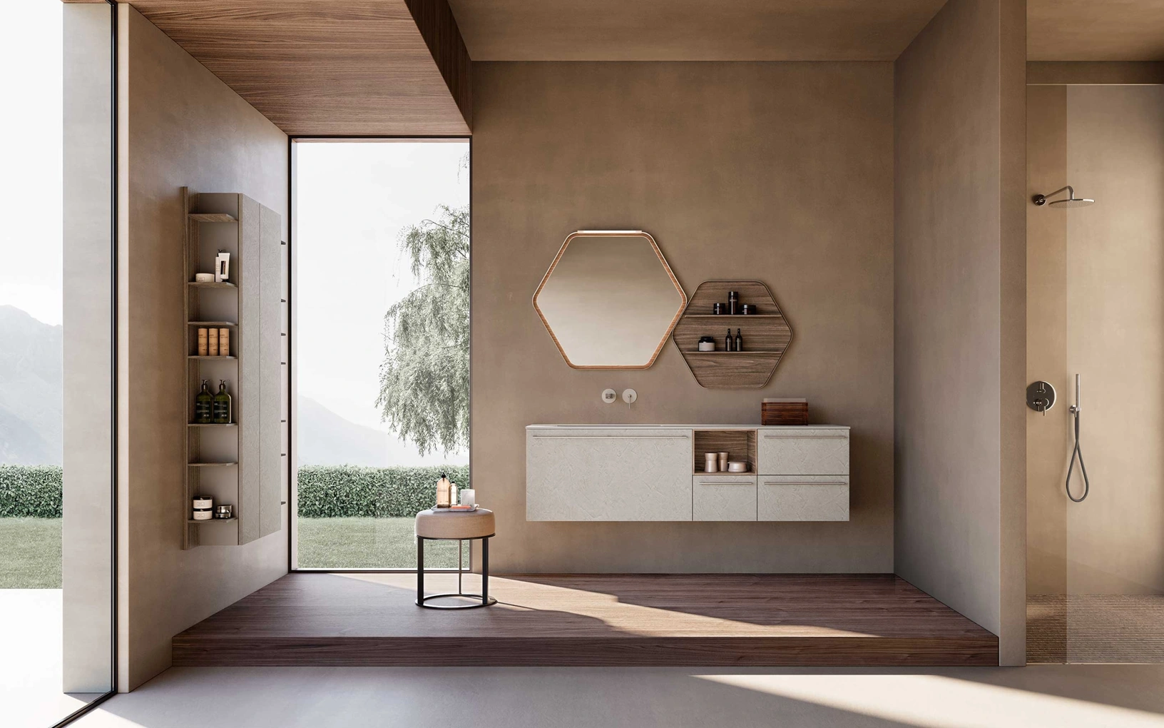 Mobile da Bagno sospeso M System 035 di Baxar