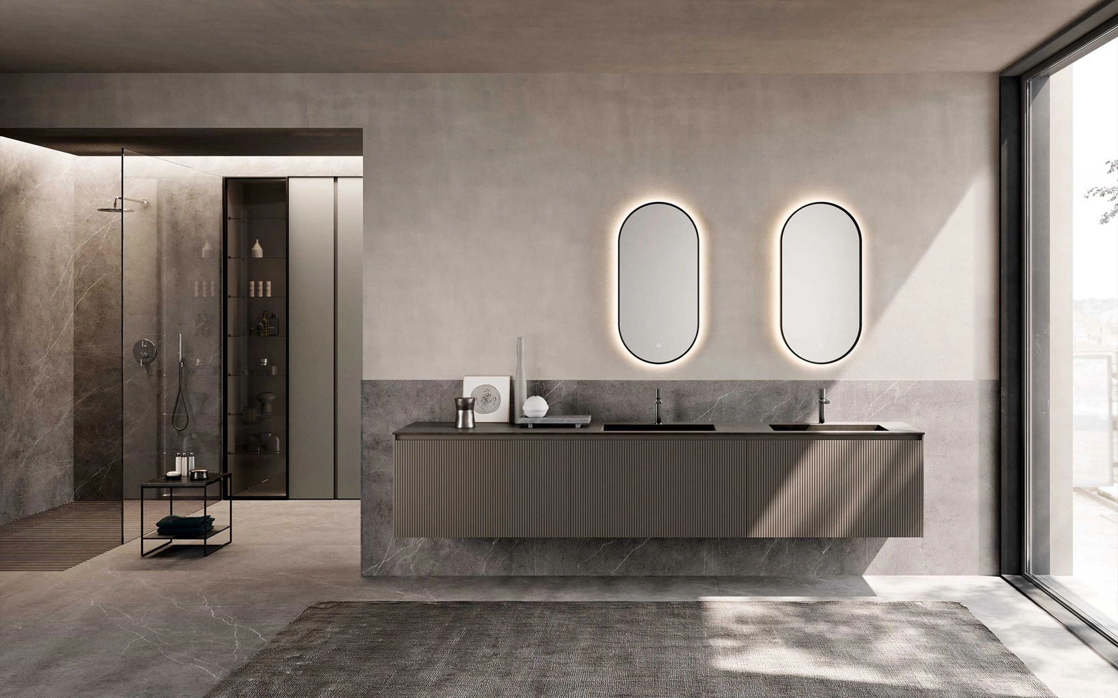 Mobile da Bagno sospeso M2 System 233 di Baxar