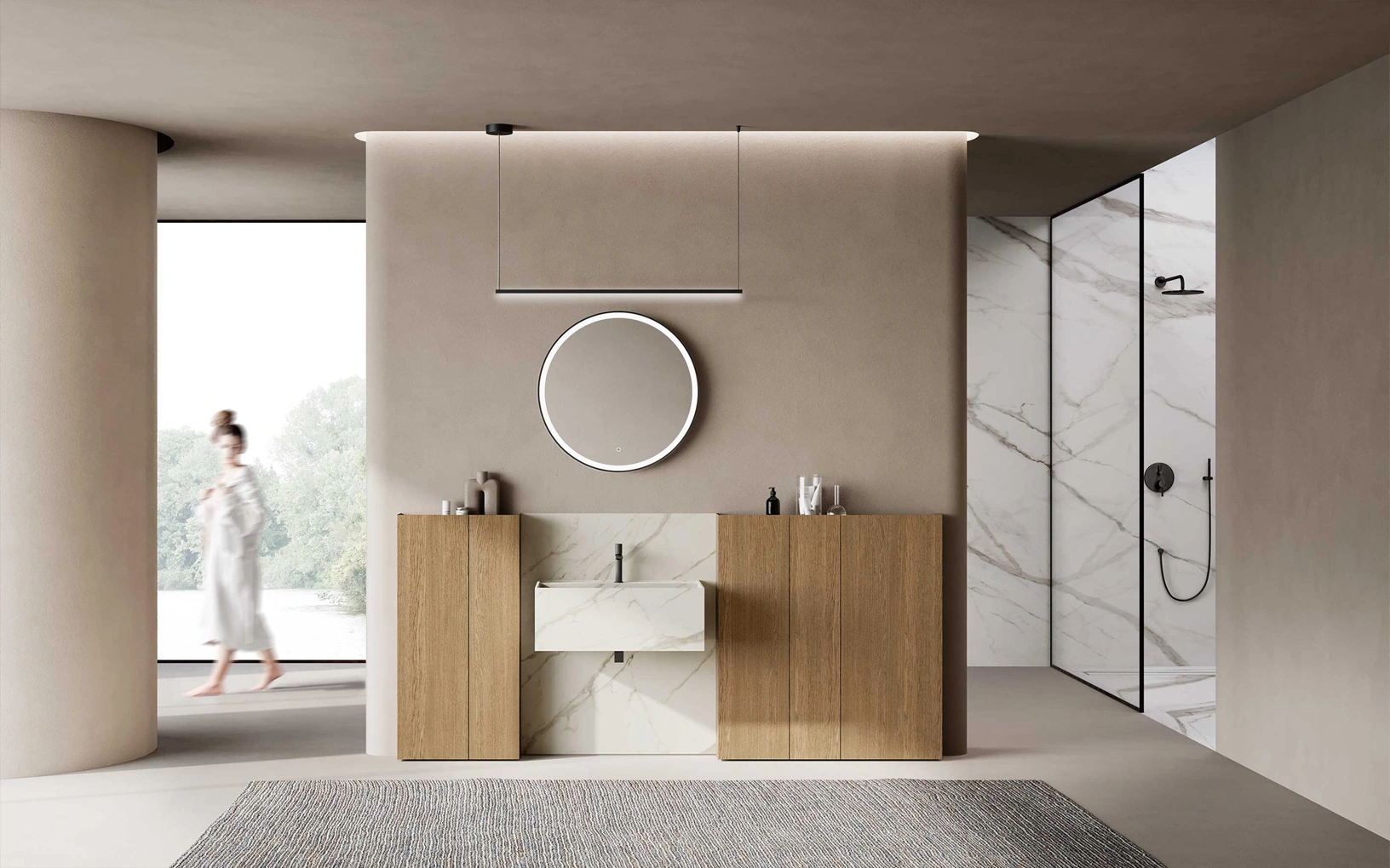Mobile da Bagno M3 System 302 in Rovere di Baxar