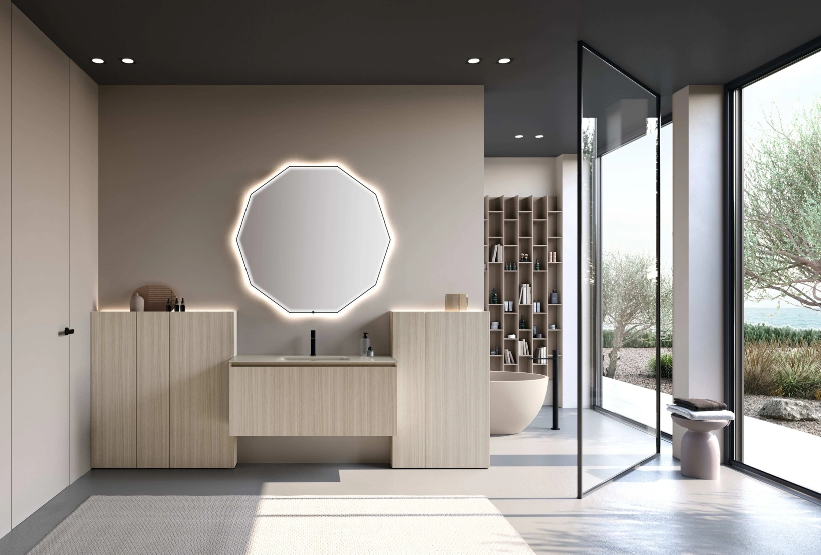 Mobile da Bagno sospeso M3 System 342 di Baxar