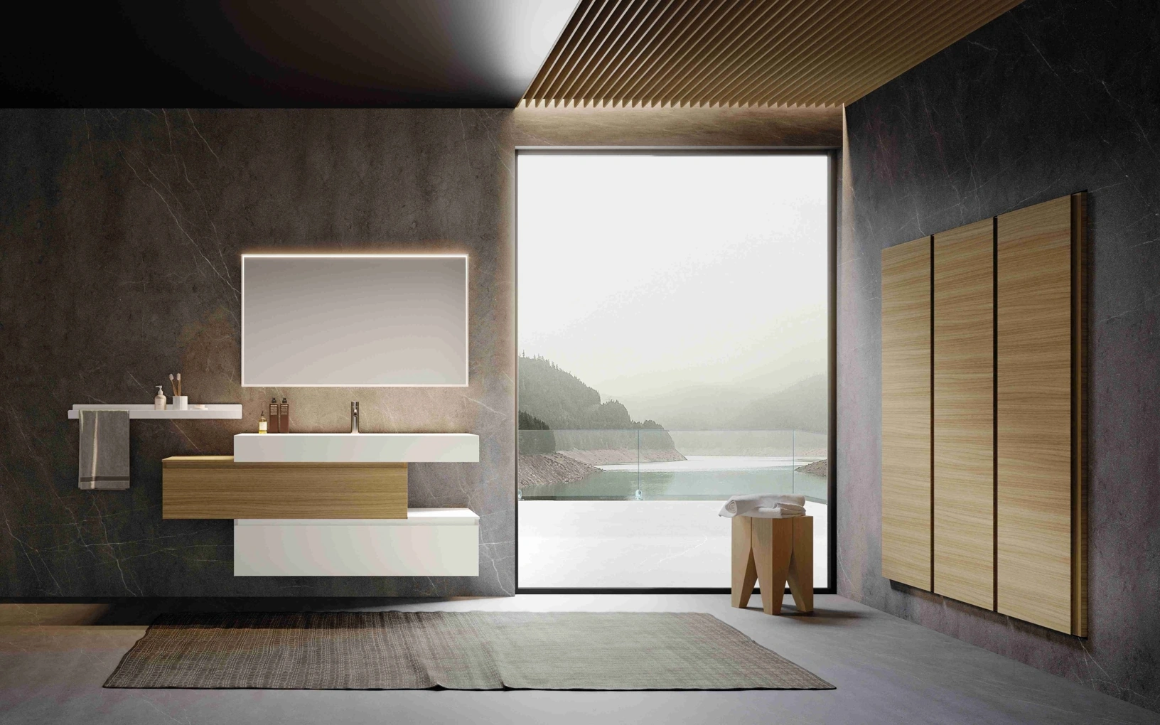 Mobile da Bagno sospeso M3 System 343 di Baxar