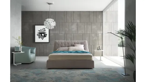 Letto matrimoniale con testiera Atrium di Le Comfort
