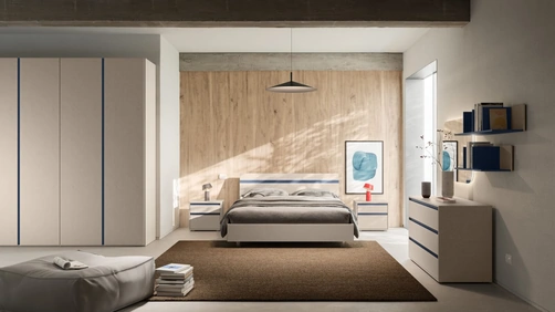 Letto con testiera Elga Night 04 di Orme