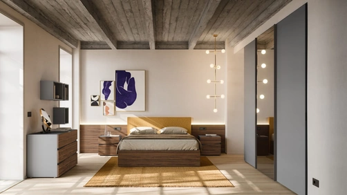 Letto con testiera imbottita Gap Night 15 di Orme