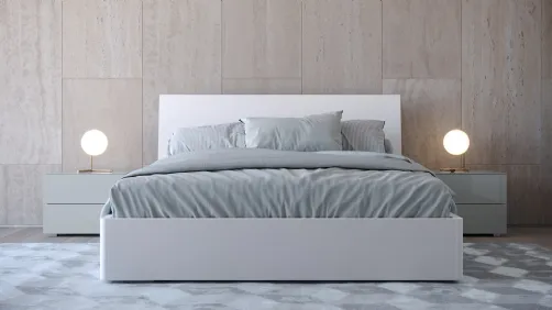 Letto con testiera in laccato opaco Colorado di Giessegi