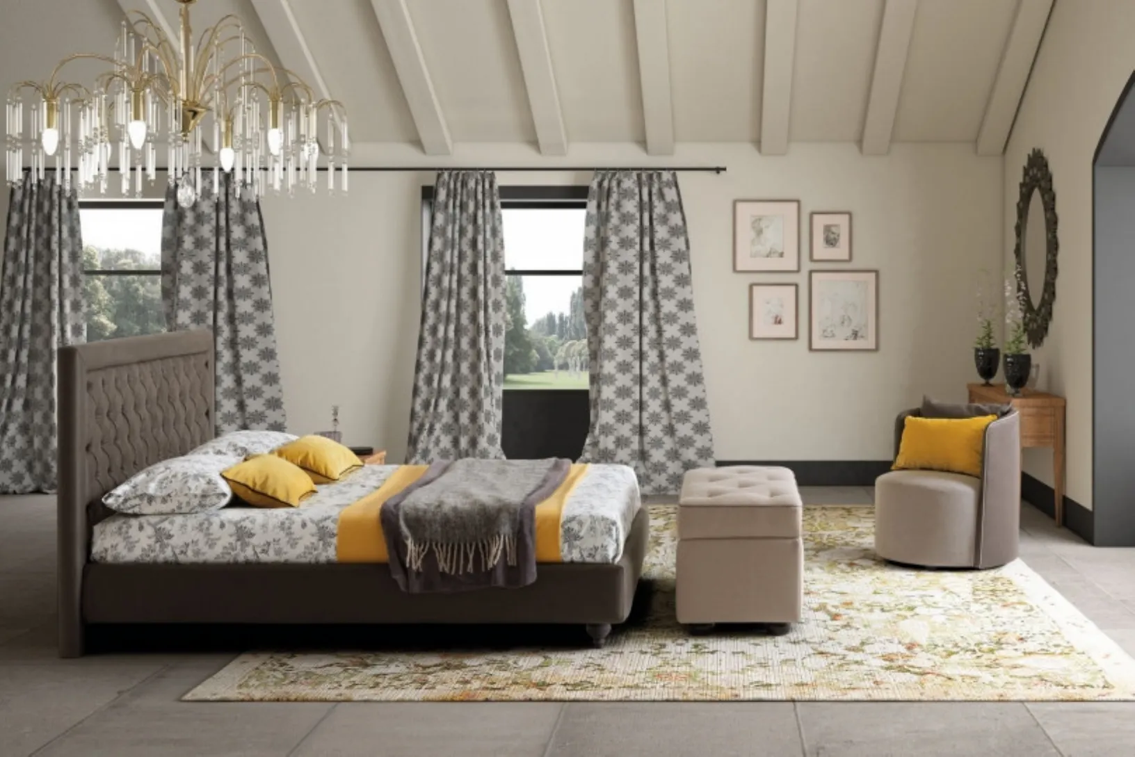 Letto con testiera Monet di Le Comfort