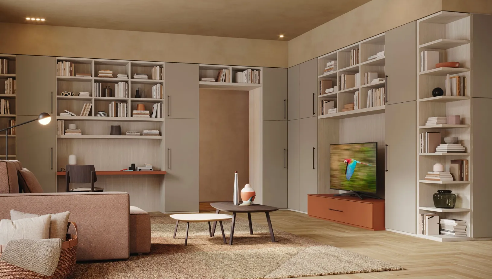 Libreria a muro LV722 di Giessegi