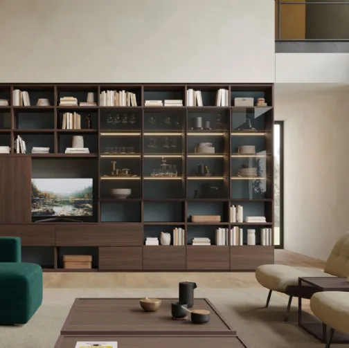 Libreria a muro LV724 di Giessegi