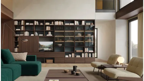 Libreria a muro LV724 di Giessegi