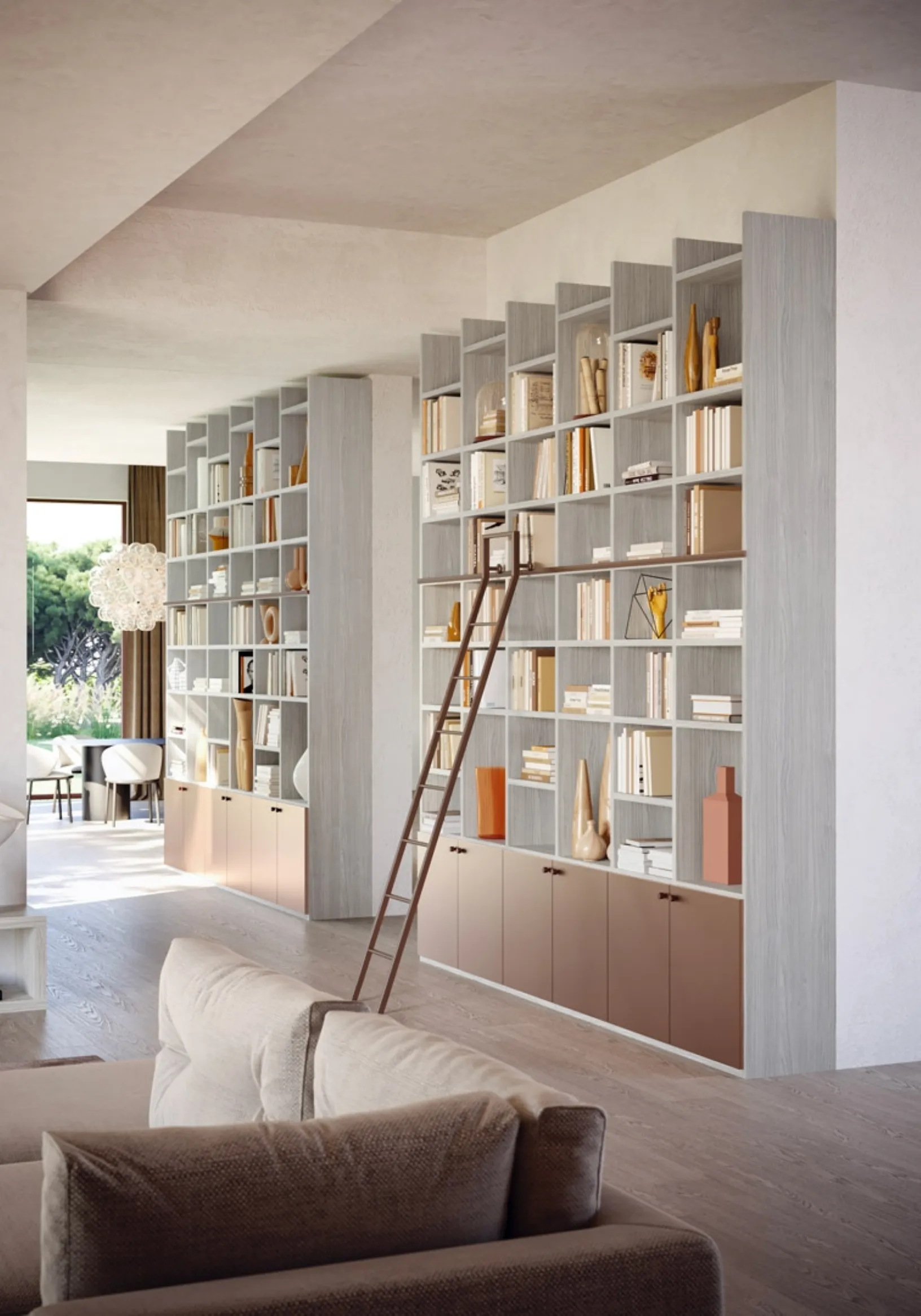 Libreria a muro LV732 di Giessegi