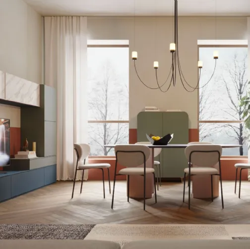 Parete Attrezzata Living LV705 di Giessegi