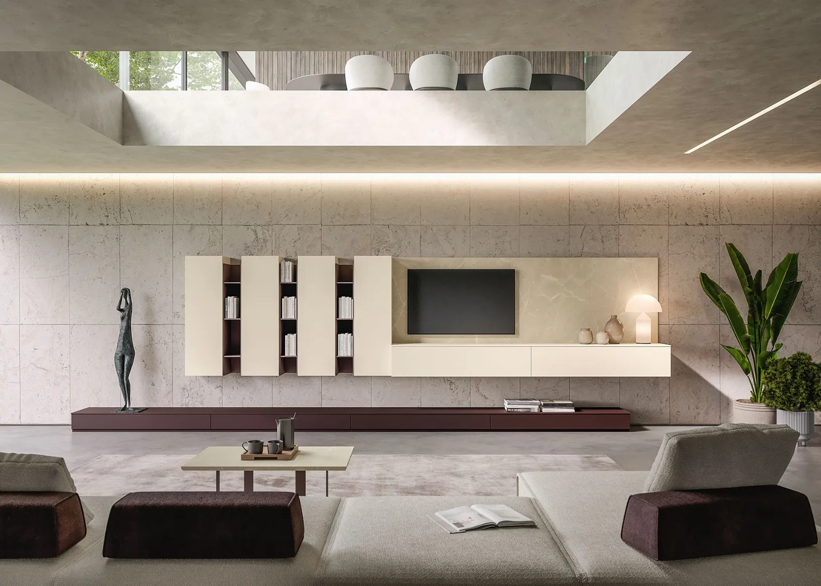 Parete Attrezzata Living LV709 di Giessegi