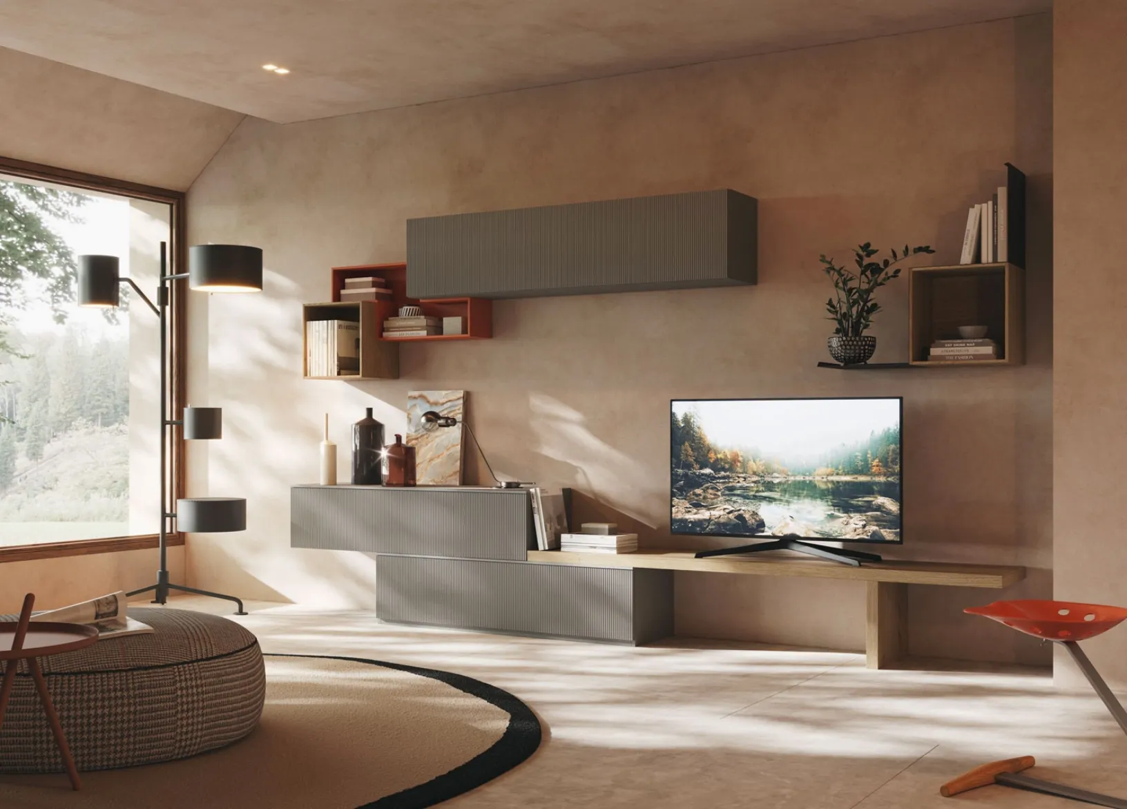 Parete Attrezzata Living LV713 di Giessegi