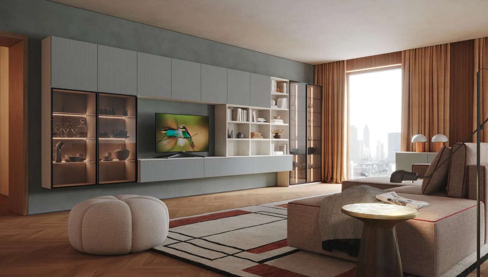 Parete Attrezzata Living LV721 di Giessegi