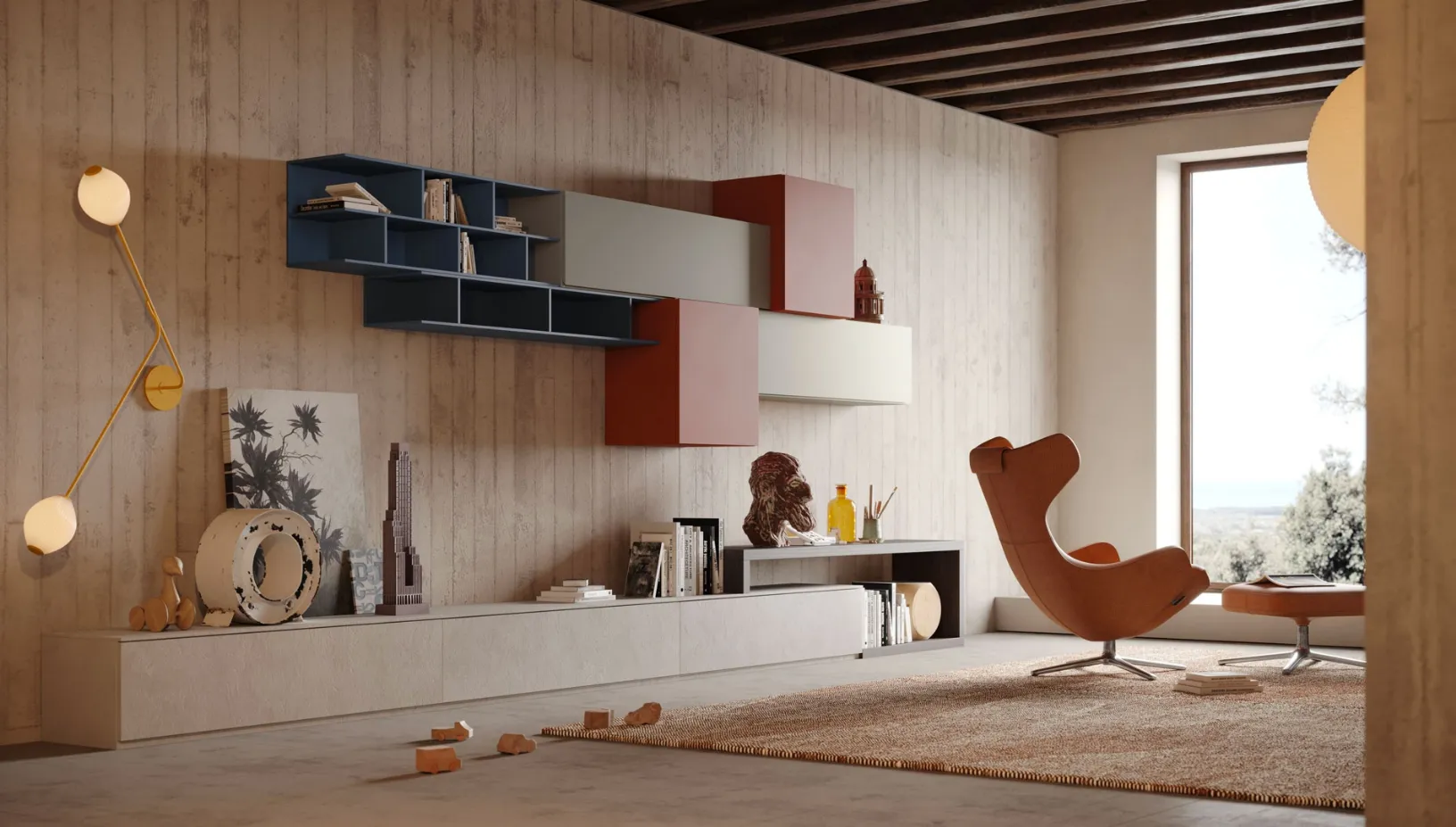 Parete Attrezzata Living LV723 di Giessegi