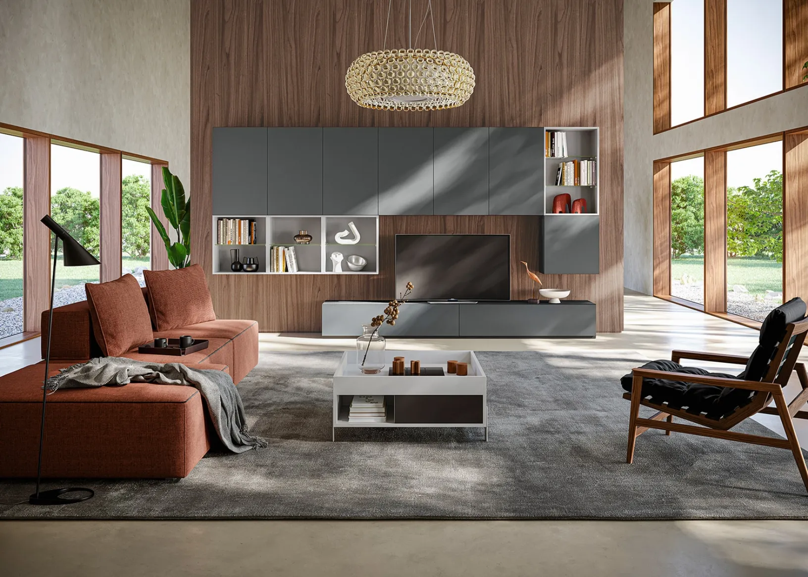 Parete Attrezzata Living LV727 di Giessegi