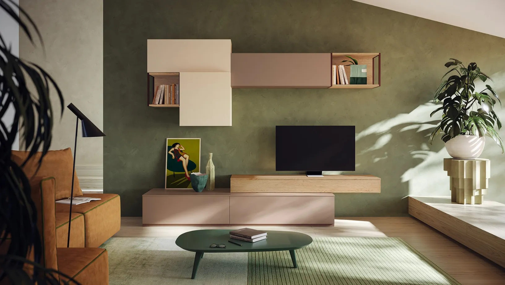 Parete Attrezzata Living LV735 di Giessegi