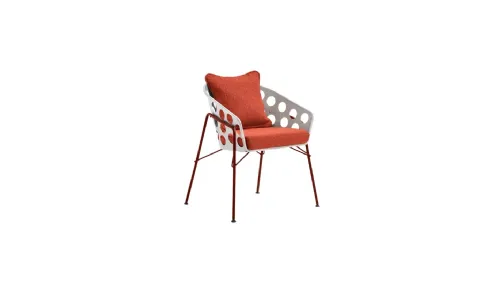 Sedia Bolle P M TS in metallo di Midj