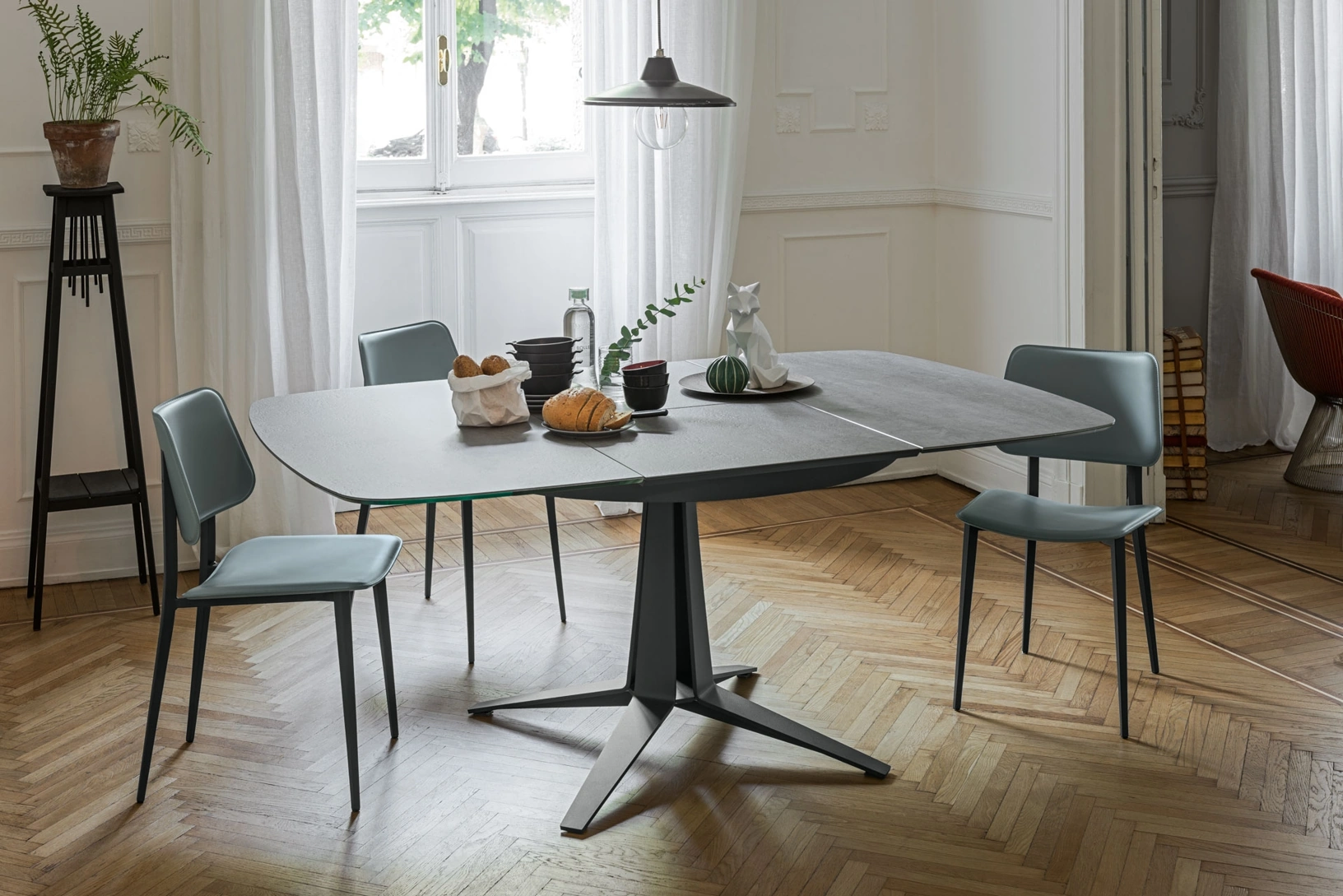 Sedia in cuoio Joe di Midj