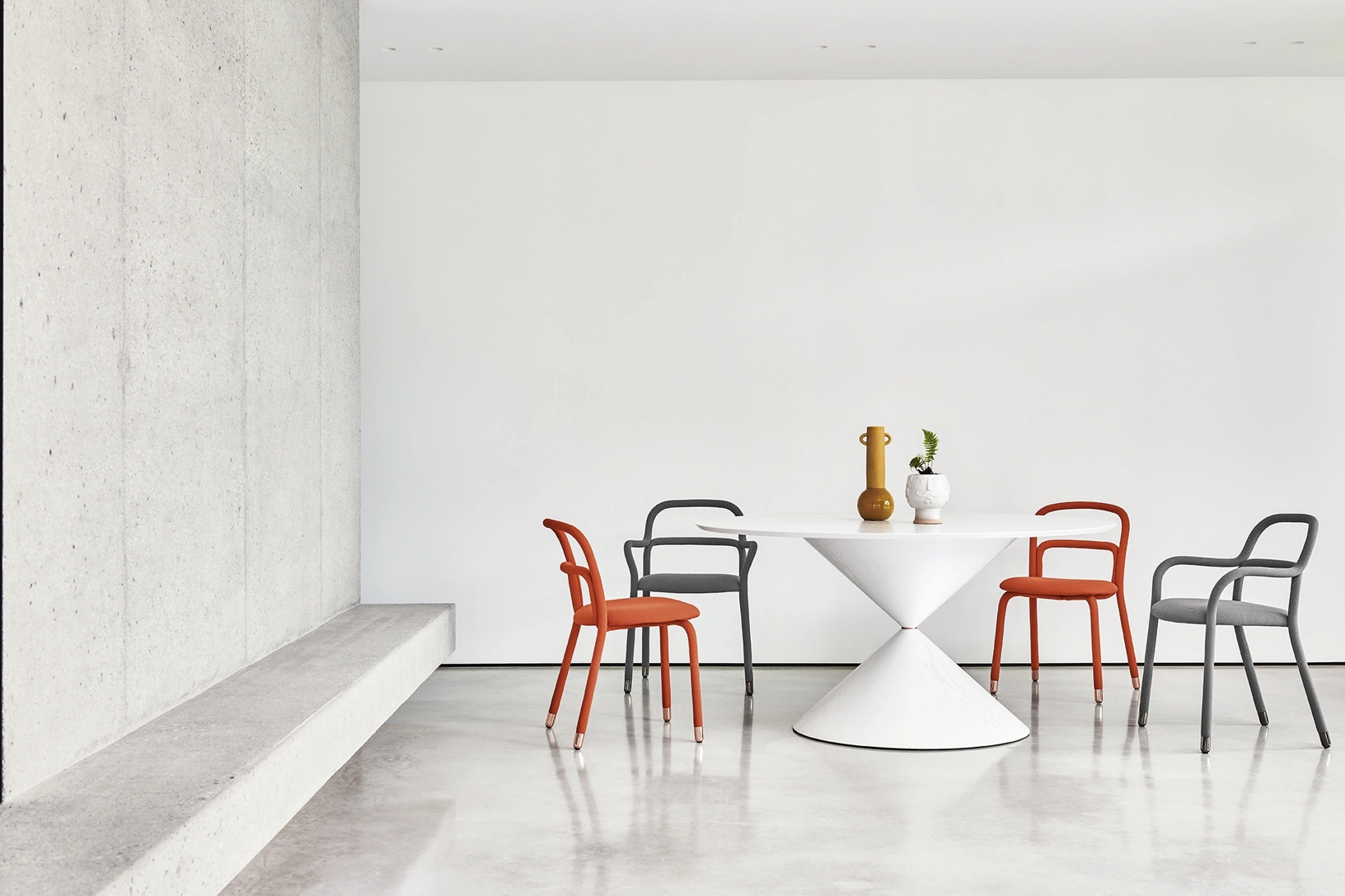 Sedia imbottita Pippi di Midj