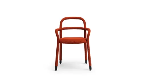 Sedia Pippi rivestita in tessuto di Midj