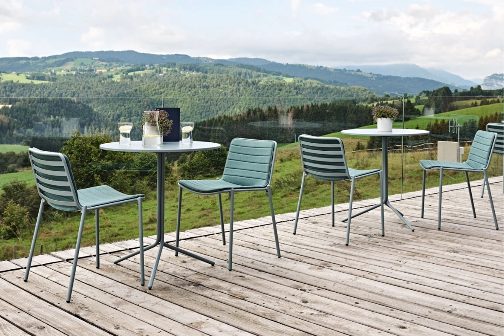 Sedia Trampoliere in metallo di Midj