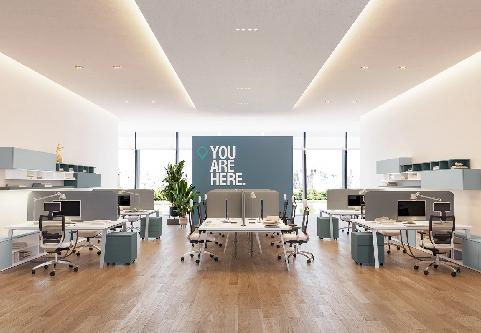 Scrivania Operativa OF102 di Giessegi